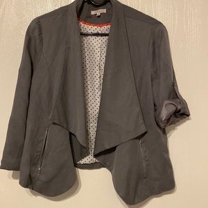 41 hawthorn open-front blazer